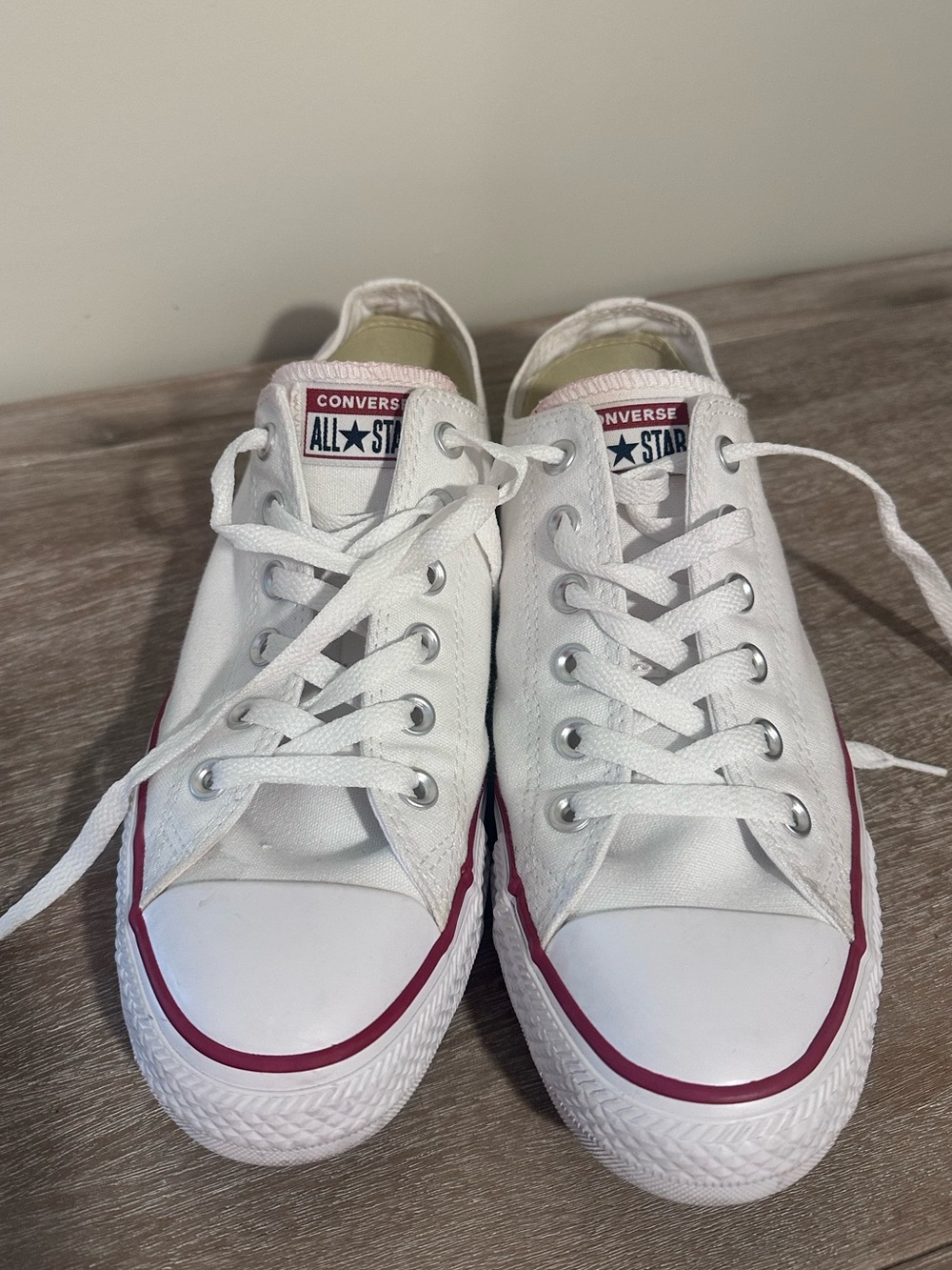 Converse Chuck Taylor All Star W7652 US 10 Optical White Canvas Skate Shoes - Picture 1 of 15